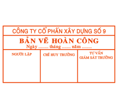 DẤU BẢN VẼ HOÀN CÔNG