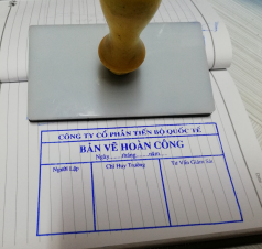 DẤU BẢN VẼ HOÀN CÔNG - XANH