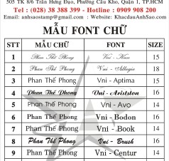 MẪU FONT CHỮ trang 1