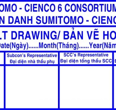 DẤU BẢN VẼ HOÀN CÔNG - XANH