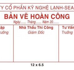 DẤU BẢN VẼ HOÀN CÔNG